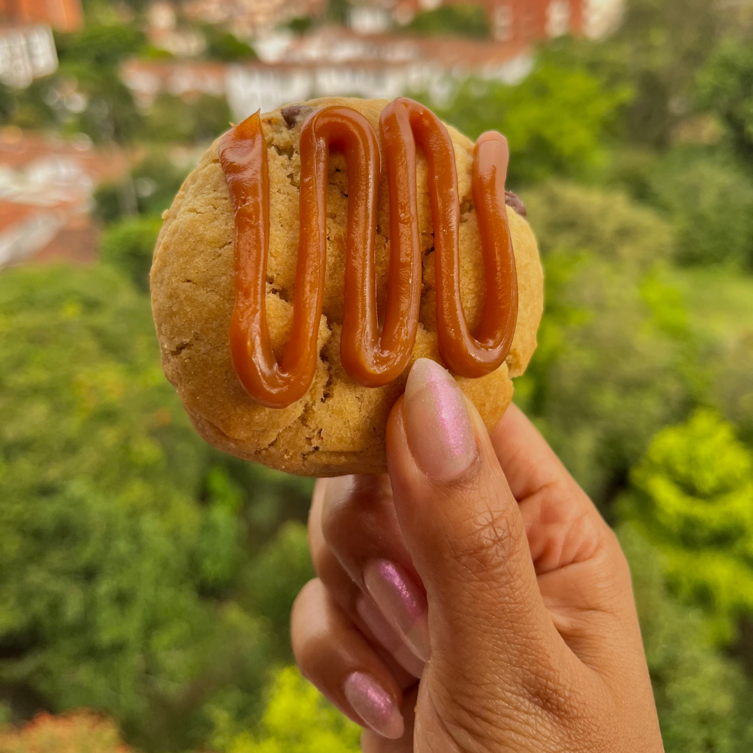 Chips de chocolate y arequipe